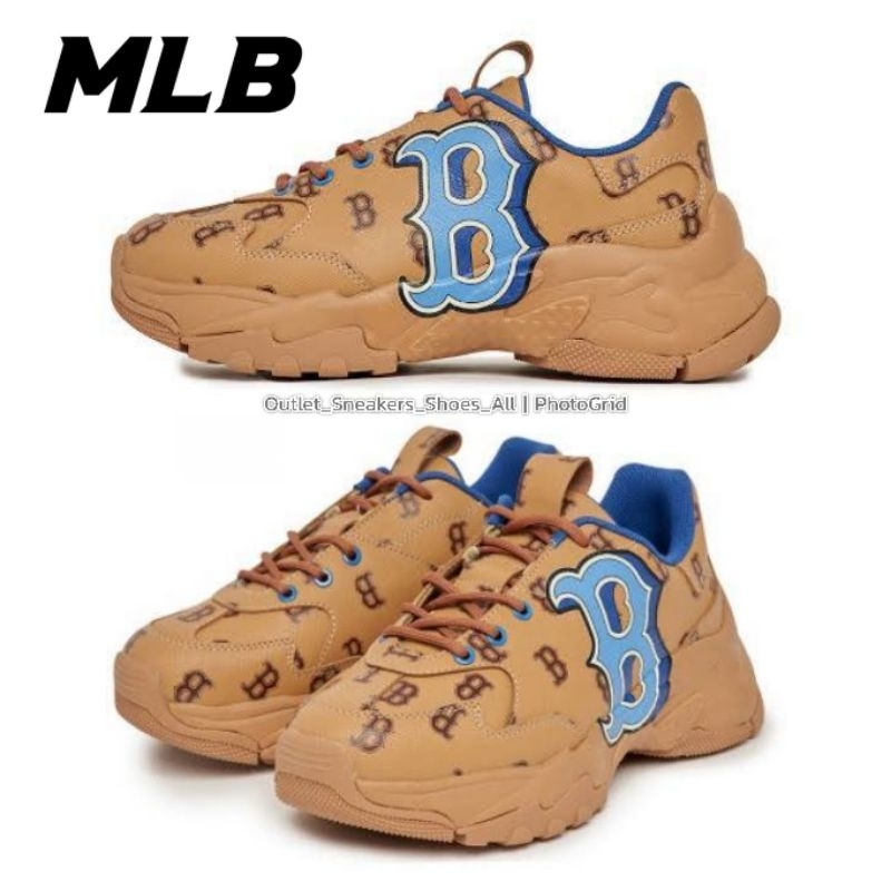 รองเท้า MLB Big Ball Monotive Boston Brown ส่งฟรี