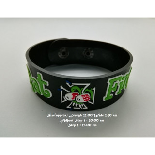 สร้อยข้อมือยาง Rat Fink กําไลยางซิลิโคน แฟชั่น วงดนตรี กันน้ำ  silicone rubber wristband bracelet