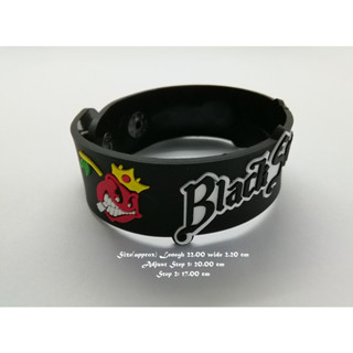 สร้อยข้อมือยาง Black Stone Cherry กําไลยางซิลิโคน แฟชั่น วงดนตรี กันน้ำ  silicone rubber wristband bracelet