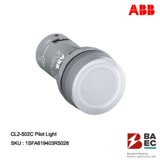 ABB Pilot Lamp CL2-502C 24V AC/DC สีขาว