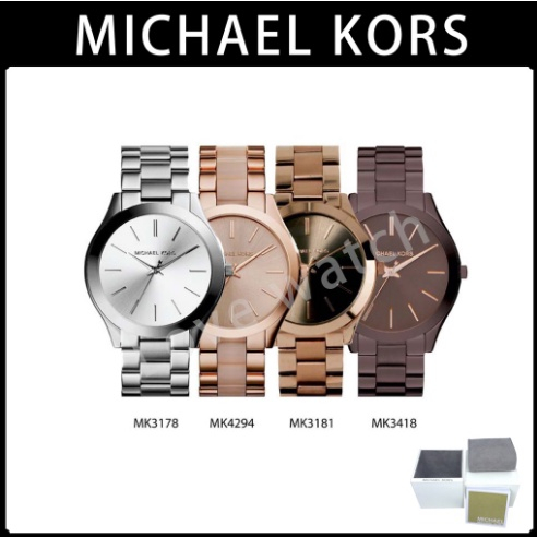 Michael Kors ของแท้ 100% MK3178 MK3181 MK3418 MK4294 MK นาฬิกาข้อมือ สําหรับผู้ชาย และผู้หญิง