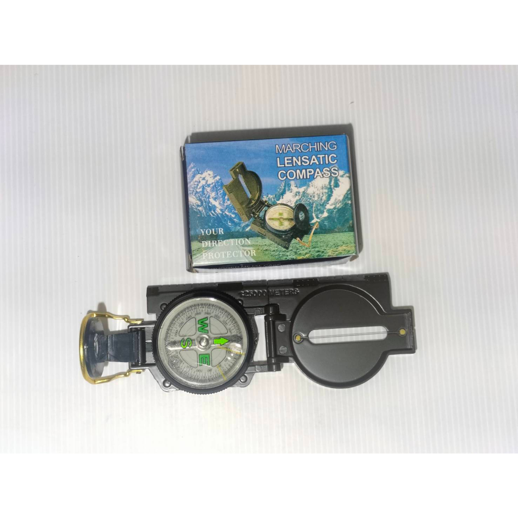 Marching เข็มทิศเข็มทิศ Lensatic Compass เข็มทิศเดินทาง
