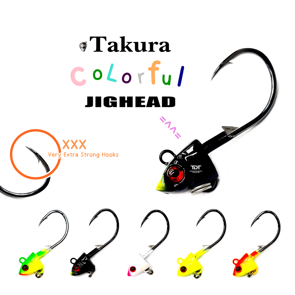 TAKURA JIGHEAD FC 7-10g   *** หัวจิ๊กสี มีห่วงท้อง ของแท้ 100% ***