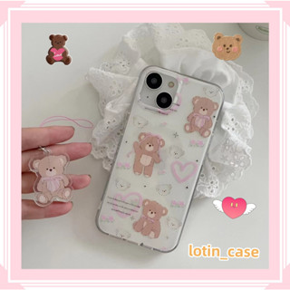 🎁ส่งของขวัญ🎁เคสไอโฟน สำหรับ 11 13 for iPhone Case 14 12 Pro Max น่ารัก น่าสนใจ หมีน้อย กันกระแทก ปกป้อง เคสโทรศัพท์