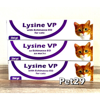 Lysine VP (Exp.11/2023)อาหารเสริมไลซีนและสมุนไพรยุโรป เข้มข้นสำหรับน้องแมว เสริมภูมิ ทานง่าย