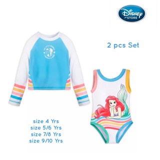 ชุดว่ายน้ำแอเรี่ยล Disney Store The Little Mermaid Swimsuit and Rash Guard Set