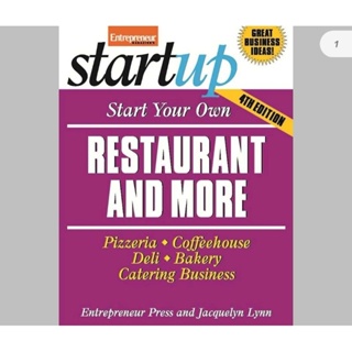 หนังสือ​ ธุรกิจร้านอาหาร ทำร้านอาหาร startup RESTAURANT AND MORE Entrepreneur Magazine (English /EbookPDF) ภาษาอังกฤษ​