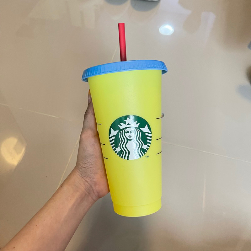 💯แก้ว Starbucks Reusable Tumbler เปลี่ยนสีได้