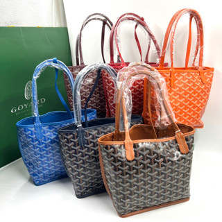 พร้อมส่ง🔥🔥 Goyard anjou MINI / Goyard anjou PM / Goyard ของแท้ / Goyard tote / Goyard กระเป๋า