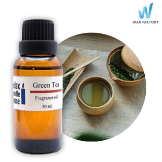 หัวน้ำหอมกลิ่น ชาเขียว Green tea Fragrance oil  ทำเทียนเกรดพรีเมียมสำหรับเทียนเเละเครื่องหอม30ml/100m