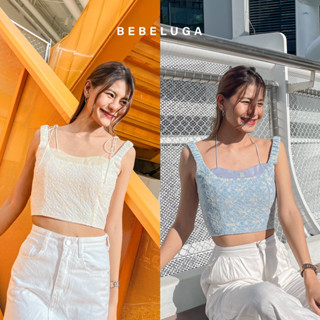 BEBELUGA - Jamille top เสื้อสายเดี่ยวปักฉลุ