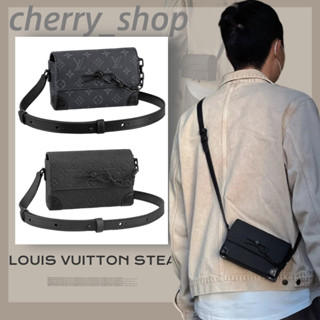 🍒หลุยส์วิตตอง💯LOUIS VUITTON STEAMER MINI BAG กระเป๋าสะพายข้างผู้ชาย/กระเป๋าสะพายข้าง M81783