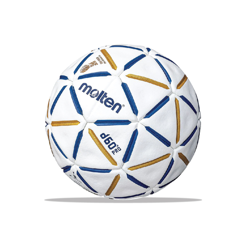 MOLTEN ลูกแฮนด์บอลหนังเย็บ Handball HS-PU th H2D5000-BW IHF (3290) แถมฟรี ตาข่ายใส่ลูกฟุตบอล +เข็มสู