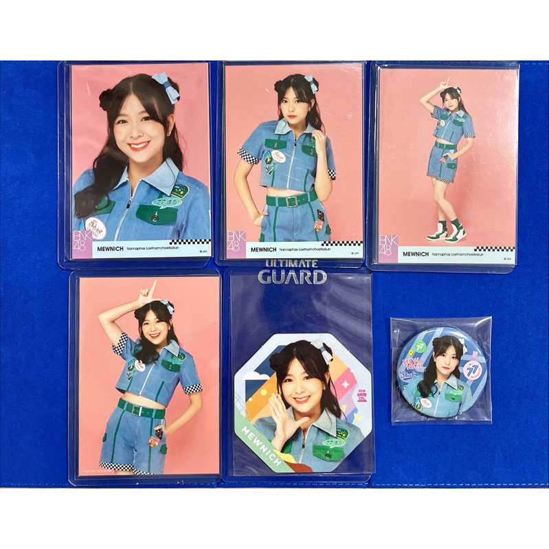 BNK48 Mewnich 77 จังหวัด Photoset รูปสุ่ม ที่รองแก้ว เข็มกลัด