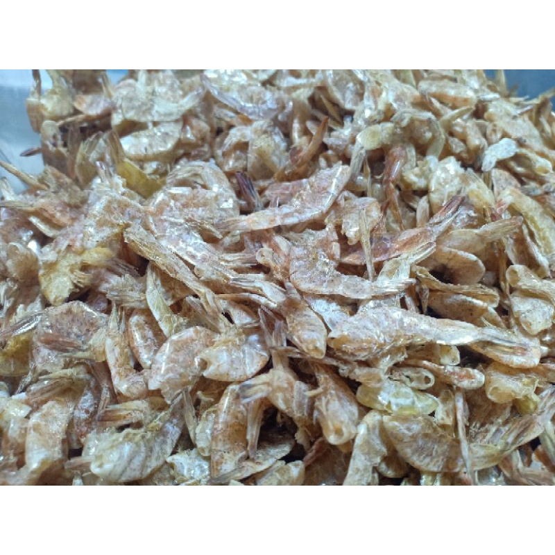 กุ้งแก้ว(ปากพนัง) ทำมาจากกุ้งทะเล ไม่เค็ม มีแบบ ตากแดด, อบเตาถ่าน