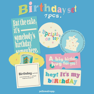 birthday sticker set