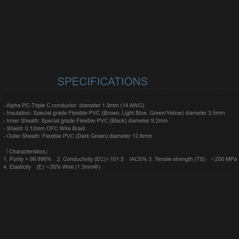 สายไฟ Furutech FP-TCS21 PC-TripleC Power Cable สายไฟตัดแบ่งขายราคาต่อเมตร / ร้าน All Cable