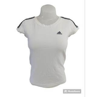 เสื้อยืดกีฬาคอกลมแบรนด์ adidas Climalite Size S/M (Womens) มือ2