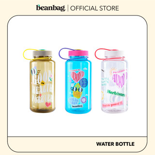 Beanbag Water Bottle 1000ml. กระบอกน้ำ Tritan คุณภาพพรีเมี่ยมมาตรฐาน USA มีสายหิ้ว+เครื่องหมายบอกปริมาตรน้ำ