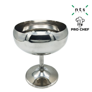 PRO CHEF ICE CREAM CUP ถ้วยใส่ไอศครีม สแตนเลส ความจุ 9 ออนซ์ (266 มล.) PRC1-BSK-ICM