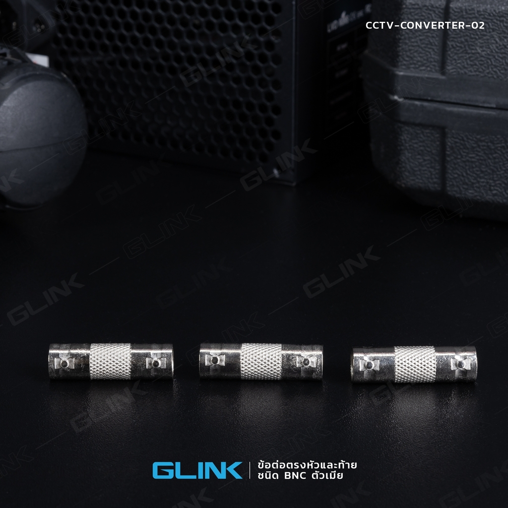 GLINK CCTV-CONVERTER02  ข้อต่อตรงหัวและท้ายชนิด BNC ตัวเมีย (แพ็ค100ชิ้น)