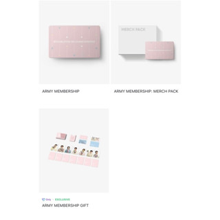 [พรีออเดอร์] รับกด/สมัครมี่ออฟ BTS Army Membership/Kit ของแท้💯⚠️อ่านรายละเอียดก่อนสั่งซื้อนะคะ