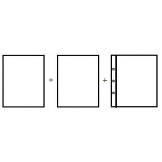 AAP - ( แบบใส ) แผ่นเก็บสะสมแสตมป์ - ขนาด A4 แบบหนาคุณภาพดี มีให้เลือก 1 - 7 ช่อง - แผ่นเก็บแสตมป์ แผ่นเติม ไส้เติม