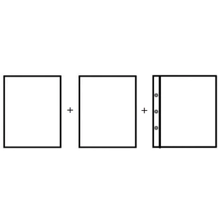 AAP - ( แบบใส ) แผ่นเก็บแสตมป์ - ขนาด A4 คุณภาพดี มีให้เลือก 1 - 7 ช่อง -  แผ่นใส่แสตมป์ แผ่นสะสมแสตมป์ แผ่นเติม ไส้เติม