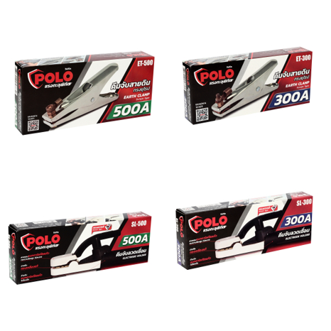 POLO คีมจับสายดิน คีมจับลวดเชื่อม ทรงยุโรป ET-500 500A และ ET-300 300A รุ่น SL-500 และ SL-300