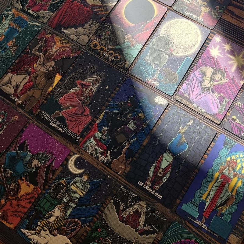 Dark Reflections Tarot Deck ไพ่ยิปซีแท้ลดราคา ไพ่ยิปซี ไพ่ทาโร่ต์ ไพ่ออราเคิล Tarot Oracle