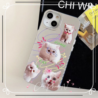 🔥สไตล์ใหม่🔥เคสไอโฟน iphone 11 14 Pro Max  น่ารัก การ์ตูน แมว ขอบเต็ม ป้องกันการตก เคส iphone 12 13 Pro Case for iPhone