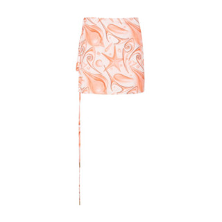 vgh x br euphoria  warp skirt (orange)