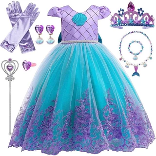 พร้อมส่ง ชุดเจ้าหญิงแอเรียล ชุดเมอเมด The little mermaid #ชุดเจ้าหญิง