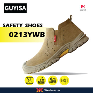 GUYISA รุ่น 0213YWB รองเท้าช่างเชื่อม รองเท้าเซฟตี้ Safety Shoes /หัวเสริมเหล็ก/ป้องกันการเจาะ/พื้นรองเท้ากันลื่น/ป้องกั