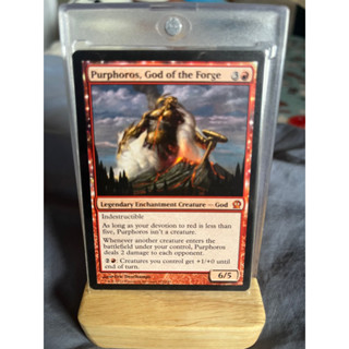 การ์ด MTG Purphoros, God of the Forge Red Magic the gathering EDH รุ่น Theros สภาพ Nm