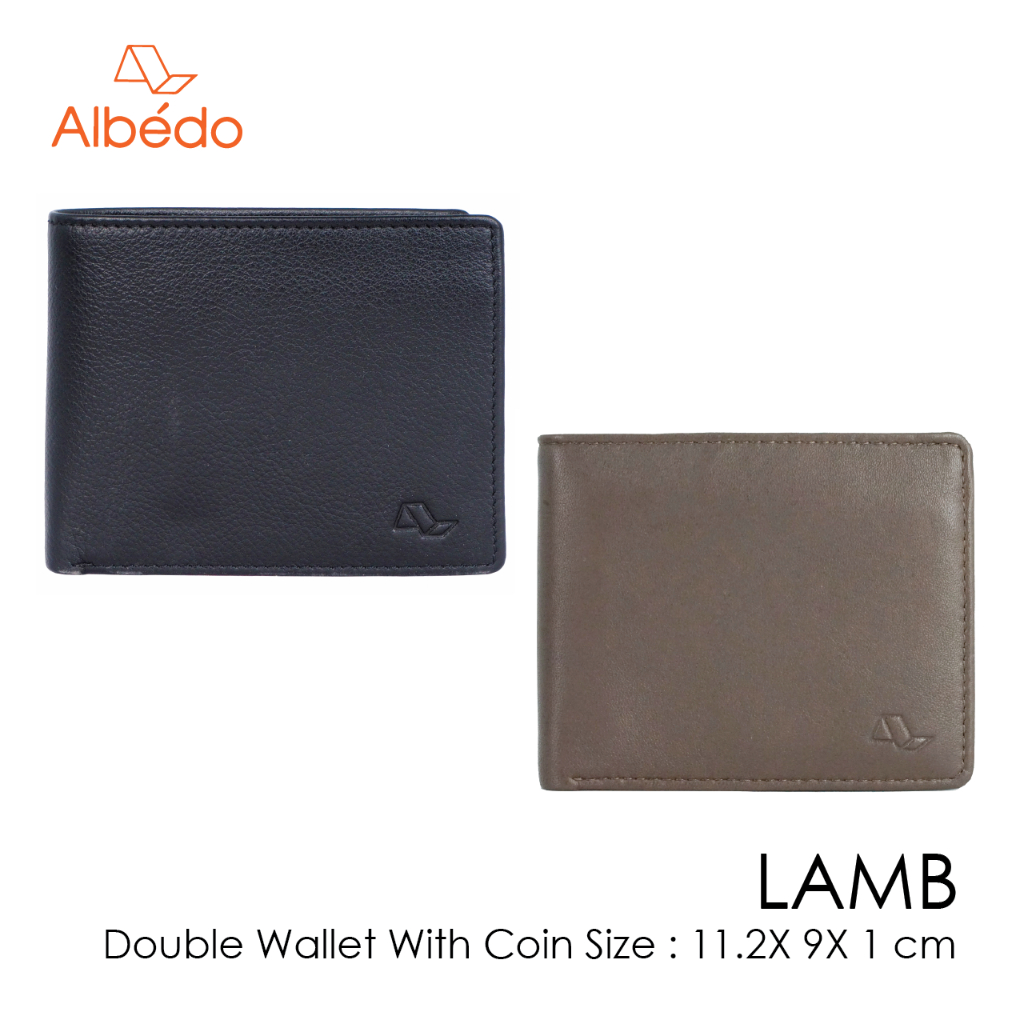 [Albedo] LAMB DOUBLE WALLET WITH COIN กระเป๋าสตางค์/กระเป๋าเงิน/กระเป๋าใส่บัตร รุ่น LAMB - LB00299/LB00279