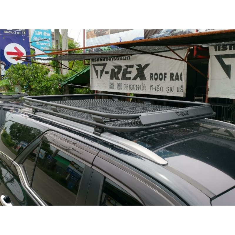 ถาดแร็คหลังคารุ่นR10slimครบชุดพร้มชุดขา สำหรับ New Pajero. New Fortuner Fordeverest  MuX แจ้งรุ่นรถ