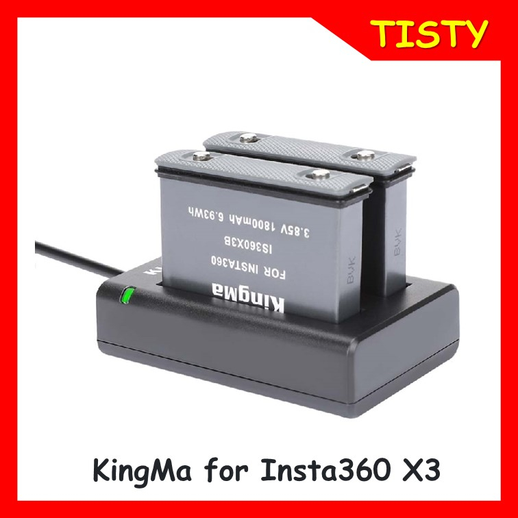 KingMa For Insta360  X3 Digital Battery Pack and Charger Kit