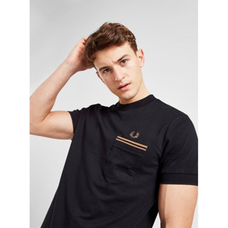 Fred Perry Pocket T-Shirt in Black