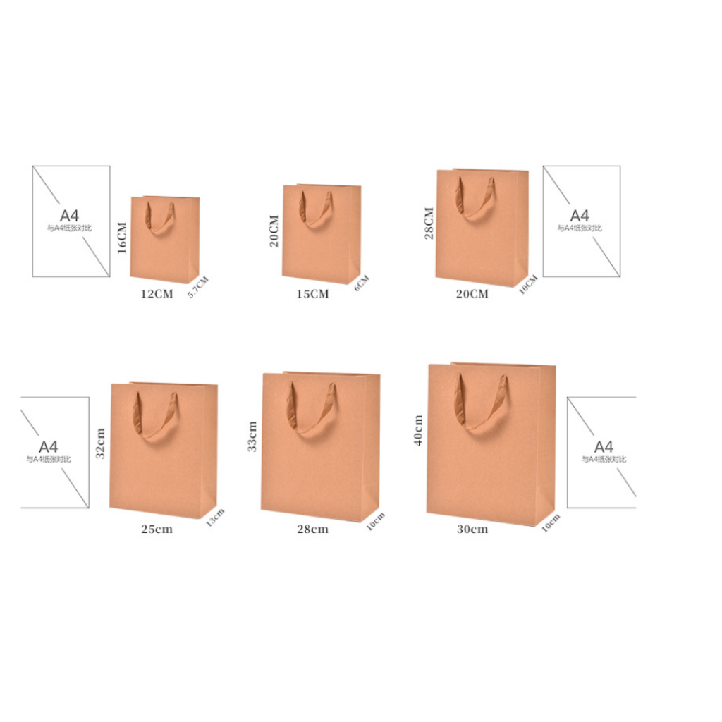 ⚡พร้อมส่ง⚡8H ถุงกระดาษคราฟท์ หูหิ้ว ถุงใส่เสื้อผ้า  สินค้าโกดังไทย สีนำ้ตาล - รูปที่ 5