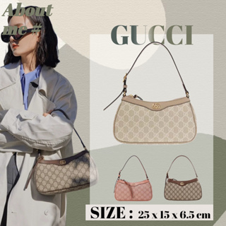 กุชชี่ กระเป๋า Gucci Ophidia Crescent/กระเป๋ามินิ/กระเป๋าใต้วงแขนผู้หญิง