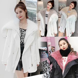 🔥1244🔥พร้อมส่ง ส่งไว ทันใจ ร้านคนไทยค่ะ❤️New items Overcoat Poly ใส่อุ่นถึงติดลบ มาพร้อมขนเฟอร์ fox