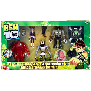 BEN 10 ACTION SET BENWOLF BENVICKTOR GWEN OMNITRIX 4 INCH FIGURE NIP