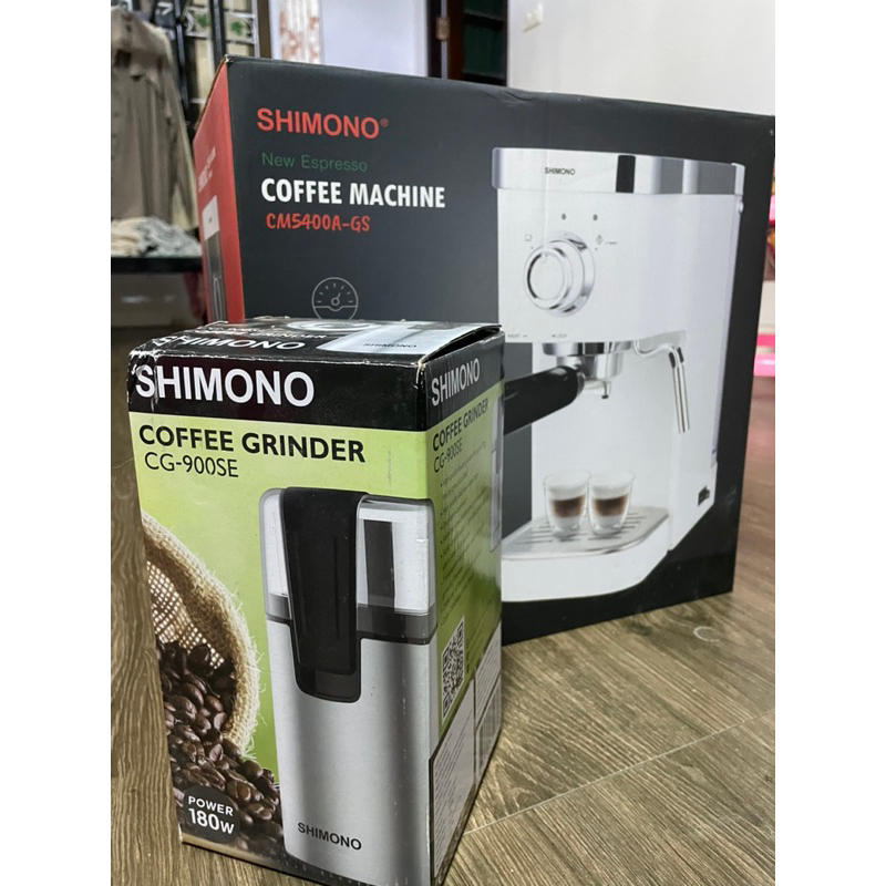 เครื่องชงกาแฟ Shimono แถมฟรีเครื่องบดกาแฟ