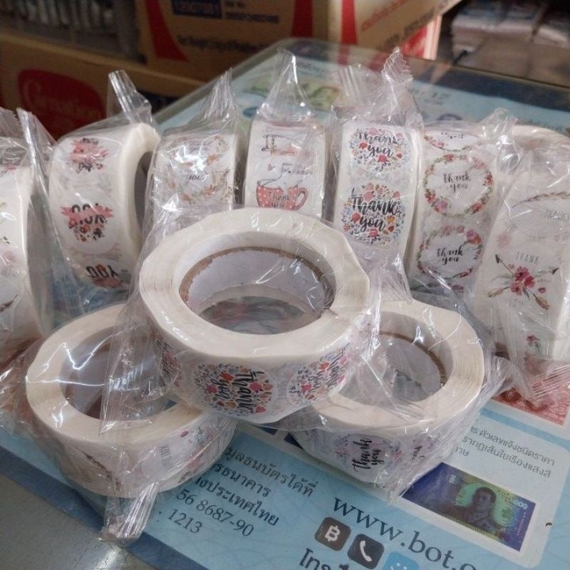 สติ๊กเกอร์Thank you 500ดวง