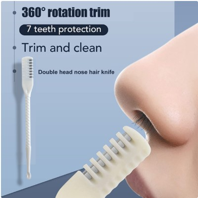 Nose hair trimmer มีดตัดแต่งขนจมูก ใช้ในการตัดแต่งเก็บขนจมูกส่วนเกิน ใช้งานง่ายสะดวกและรวดเร็วมากๆ-1 แพ็คบรรจุ 3 ชิ้น