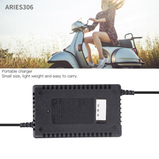 Aries306 36V 20AH 2.5A เครื่องชาร์จแบบพกพาพร้อมไฟแสดงการชาร์จสำหรับจักรยานไฟฟ้า CN 220V( )