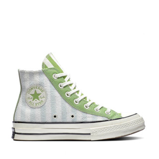 Converse รองเท้าผ้าใบ รุ่น Chuck 70 Striped Terry Cloth Hi Cream/Green - 572865Cs2Cmgn - สีครีม/เขียว ผู้หญิง