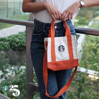 Starbucks Orange Tote Bag