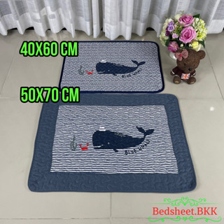 Bedsheet.BKK พรมเช็ดเท้าผ้าฝ้าย พรมวินเทจ มีหลายขนาด ซักปั่นเครื่องได้ รหัส0811.